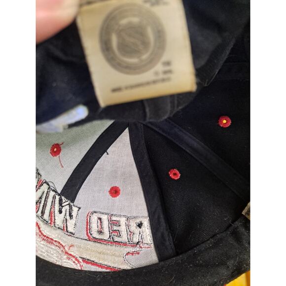 Logo Authentic Detroit Red Wings Snapback Adjustable Baseball Hat Cap - Picture 6 of 7